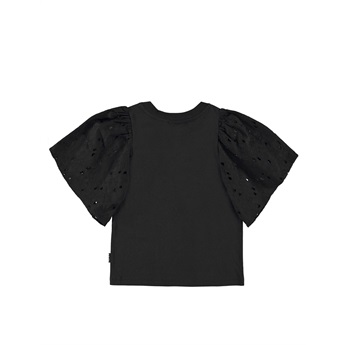 Ritza Puffed Sleeves Top - Black