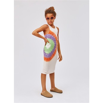 Caera Vest Dress - Powder