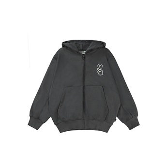 Mazz Hoodie Zipped - Space Grey