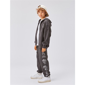 Mazz Hoodie Zipped - Space Grey