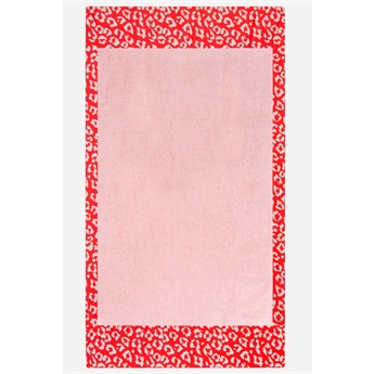 Head 2 Toe Beach Towel - Red Leopard