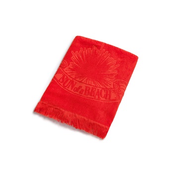 Monochrome Beach Towel - Just Orange