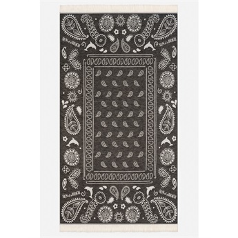 Feather Beach Towel - Bandana Black