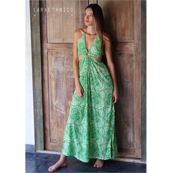 Iris Dress - Disco Green