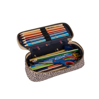 Pencil Box Leopard Cherry