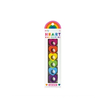 Heart Ring Crayons - Set of 6