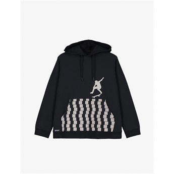 Optical Effect Big Hoodie