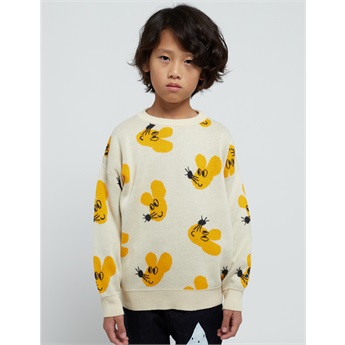 Mouse All Over Jacquard Cotton Jumper