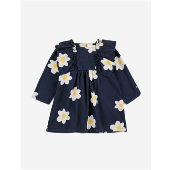 Baby Big Flower All Over Ruffle Woven Dress