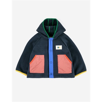 Baby Color Block Polar Hooded Jacket