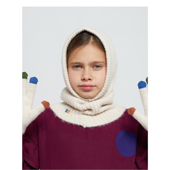 B.C Colored Fingers Knitted Gloves Nude