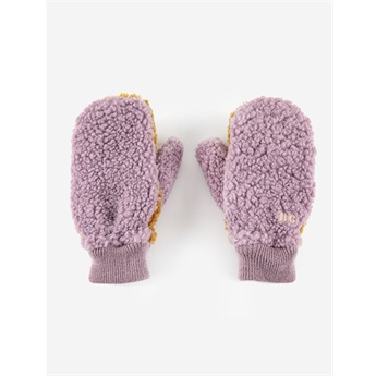 Sheepskin Colorblock Lavander Gloves