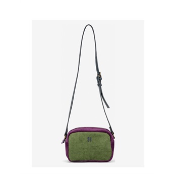 Color Block Corduroy Crossbody Bag