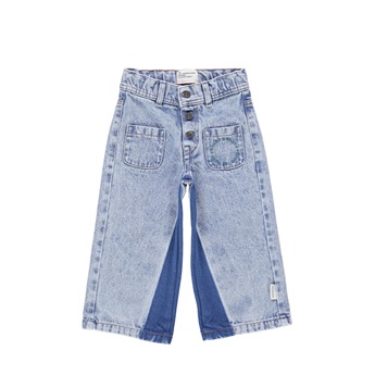 Washed Denim FlareTrousers