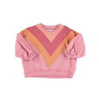 Pink Sweatshirt Multicolor Triangle