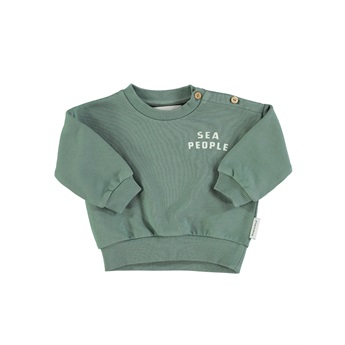 Baby Green Sweatshirt Red Cross