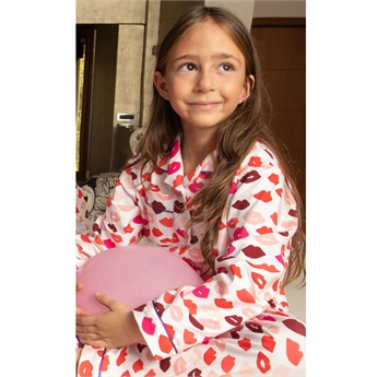 Preppy Pyjama Set Kiss Me Goodnight