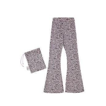 Velvet Bell Bottom Pink Leopard