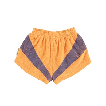 Terry shorts Peach / Purple Stripe