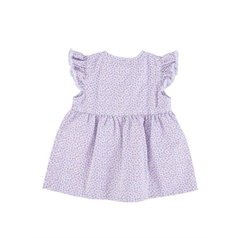 Lavender / Animal Print Short Dress