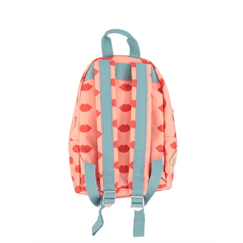 Backpack Pink / Red Lips Printed