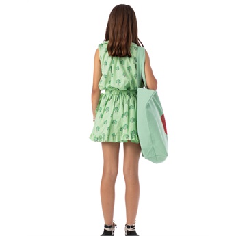 Green Trees Short Ruffled Skirt