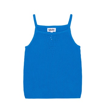 Ranita Crochet Top - Retro Blue
