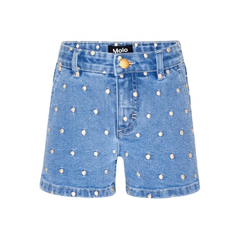 Alvira Denim Shorts - Rose Dot