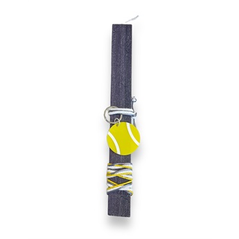 Easter Candle - Tennis Keychain Yellow