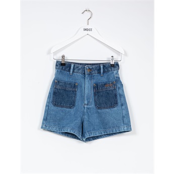 Poster Shorts Denim