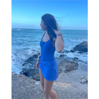 Calypso Swimsuit Lurex Blue