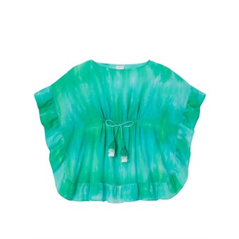 Sritz Caftan Aqua Blanc