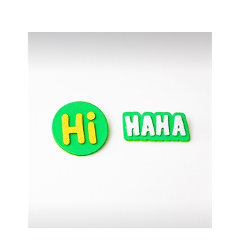 Set of Pins - Hi / Haha