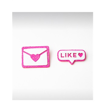 Set of Pins - Inbox / Like