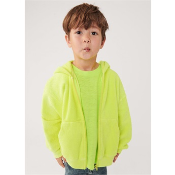 Bobypark Zipped Hoodie - Neon Yellow