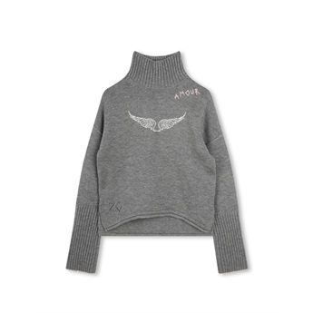 Amour Knitted Sweater - Grey