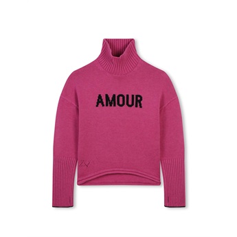 Amour Knitted Sweater - Fuchsia
