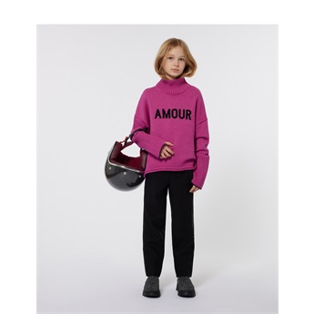 Amour Knitted Sweater - Fuchsia