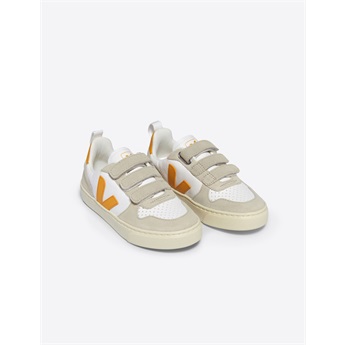 V-10 Velcro Chromefree Leather Extra White Ouro