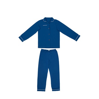 Preppy Pyjama Set - Saphire Blue