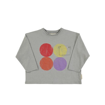 Unisex Longsleeve T-Shirt Grey/Circles