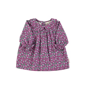 Baby Collared Dress Lilac Flowers