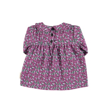Baby Collared Dress Lilac Flowers