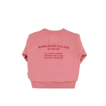 Baby Sweatshirt Pink/House Print