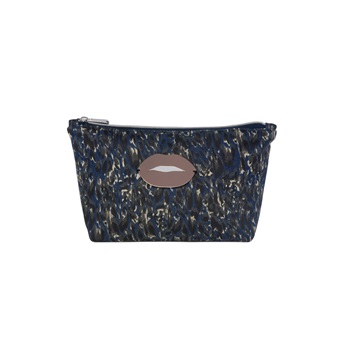 Margo Pouch - Denim Animal Lips