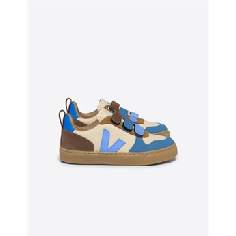 V-10 Velcro Chromefree Leather Crema Multi Aqua