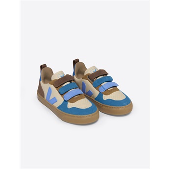 V-10 Velcro Chromefree Leather Crema Multi Aqua