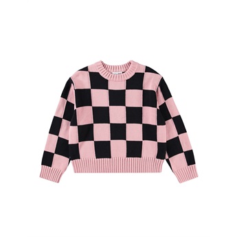 Gertina Sweater - Black Rose Check