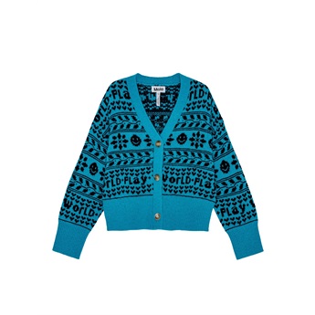Gilly Cardigan - Peacock Blue