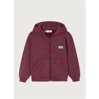 Doven Zipped Hoodie - Bordeaux Surt